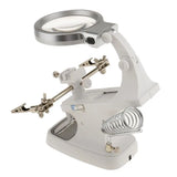 LED Helping Hand Soldering Magnifying Clamp