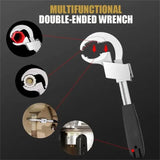 Adjustable Bathroom Wrench Double Ended Spanner Sink Faucet Repair Tool