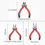 Jewelry Pliers Tool Set Round Nose End Cutting Wire Making Accessories