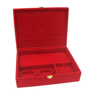 Chinese Style Red Velvet Jewelry Box