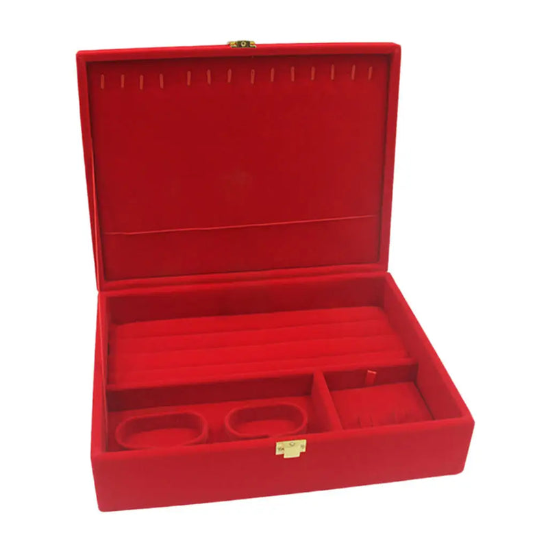 Chinese Style Red Velvet Jewelry Box