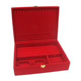 Chinese Style Red Velvet Jewelry Box