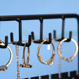 Metal Necklace Hanging Modern Tabletop Rack for Jewelry Display Stand