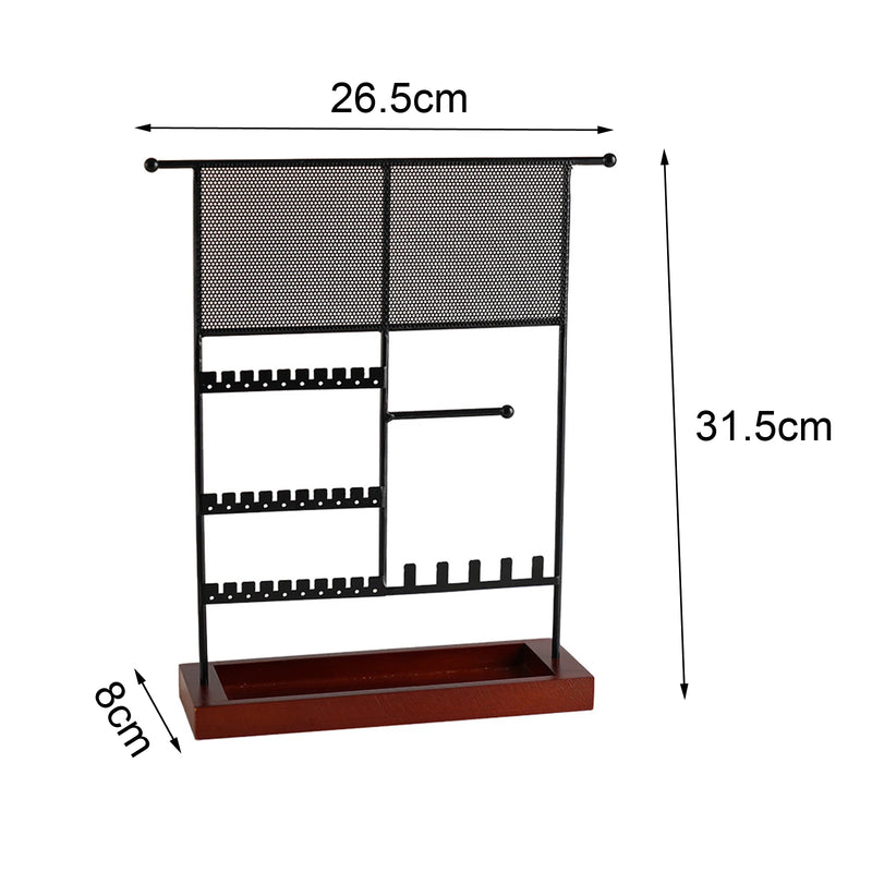 Metal Necklace Hanging Modern Tabletop Rack for Jewelry Display Stand