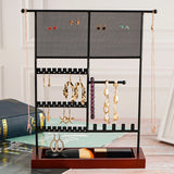 Metal Necklace Hanging Modern Tabletop Rack for Jewelry Display Stand