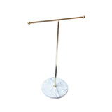 Marble T Bar Necklace Rack Holder