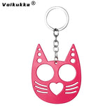 Justice Cat Metal Pink Bottle Opener Keychain Car Bag Key Chain Accessories