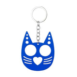 Justice Cat Metal Pink Bottle Opener Keychain Car Bag Key Chain Accessories