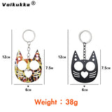 Justice Cat Metal Pink Bottle Opener Keychain Car Bag Key Chain Accessories