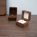 Small Square Jewelry Box Ring Holder Organizer for Wedding