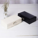 Solid Jewelry Storage Box Earring Ring Necklace Organizer