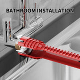 Adjustable Plumbing Key Tap Mixer Tools Pocket Wrenches