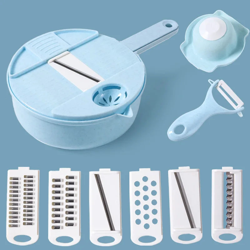 Multi Vegetable Slicer Peeler Carrots Potatoes Garlic Masher Kitchen Tool