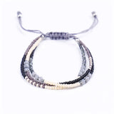 Beaded Braided Bracelets Stackable Boho Jewelry