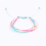 Beaded Braided Bracelets Stackable Boho Jewelry