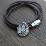 Multilayer Bigfoot Charm Rope Bracelet for Men Women