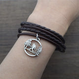 Multilayer Bigfoot Charm Rope Bracelet for Men Women