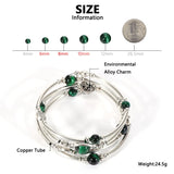Boho Tiger Eye Gemstone Cuff Bangle Bracelet For Women Girls