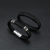 Braided Rope Bracelets Men Women Charm Leather Bracelets