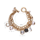 Camellia Pearl Bracelet Flower Number 5 Pendant Jewelry