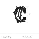 Multilayer Leaf Rings Resizable Opening Finger Rings for Women Girl