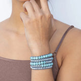 5-Layer Freshwater Pearl Wrap Bracelet for Mom