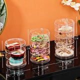Multilayer Jewelry Storage Box Transparent Cosmetics Holder Display Rack