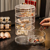 Multilayer Jewelry Storage Box Transparent Cosmetics Holder Display Rack