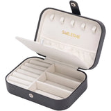 Multilayer Jewelry Storage Box PU Leather Organizer Case Travel Bag
