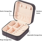 Multilayer Jewelry Storage Box PU Leather Organizer Case Travel Bag