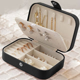 Multilayer Jewelry Storage Box PU Leather Organizer Case Travel Bag