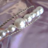 Multilayer Rhinestone Pearl Headband for Women