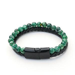 Multilayer Rope Braided Leather Bracelets For Men