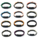 Multilayer Rope Braided Leather Bracelets For Men