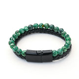 Multilayer Rope Braided Leather Bracelets For Men