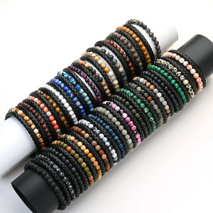 Multilayer Rope Braided Leather Bracelets For Men