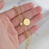 Square Link Chain Bracelet Stainless Steel Charm Bangle Gift
