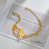 Square Link Chain Bracelet Stainless Steel Charm Bangle Gift