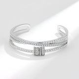 Rotatable Bead Bangles Charm Bracelet Fine Jewelry