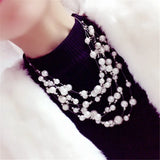 Baroque Pearl Choker Necklace for Women DIY Wedding Party Jewelry