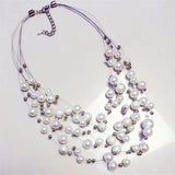 Baroque Pearl Choker Necklace for Women DIY Wedding Party Jewelry