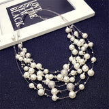 Baroque Pearl Choker Necklace for Women DIY Wedding Party Jewelry