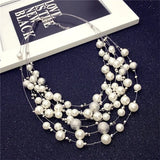 Baroque Pearl Choker Necklace for Women DIY Wedding Party Jewelry