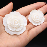 Shell Flower Pendant Mother of Pearl Charms Brooches Women DIY Necklace