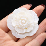 Shell Flower Pendant Mother of Pearl Charms Brooches Women DIY Necklace
