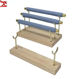 Wooden Ring Display Rack With Stick Stand