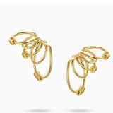 Multilayered Line Ear Cuff Earrings for Women