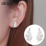 925 Silver Bohemian Leaves Moon Heart Mouse Bee Earrings