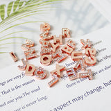 130PC/lot 8mm Slide Letter Charms DIY English Alphabet for Keychains