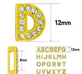 130PC/lot 8mm Slide Letter Charms DIY English Alphabet for Keychains